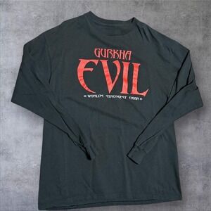 Gurkha evil cigars black long sleeve shirt XL